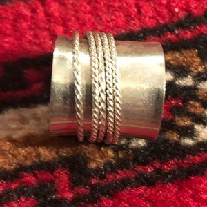 Sterling silver Spinner ring